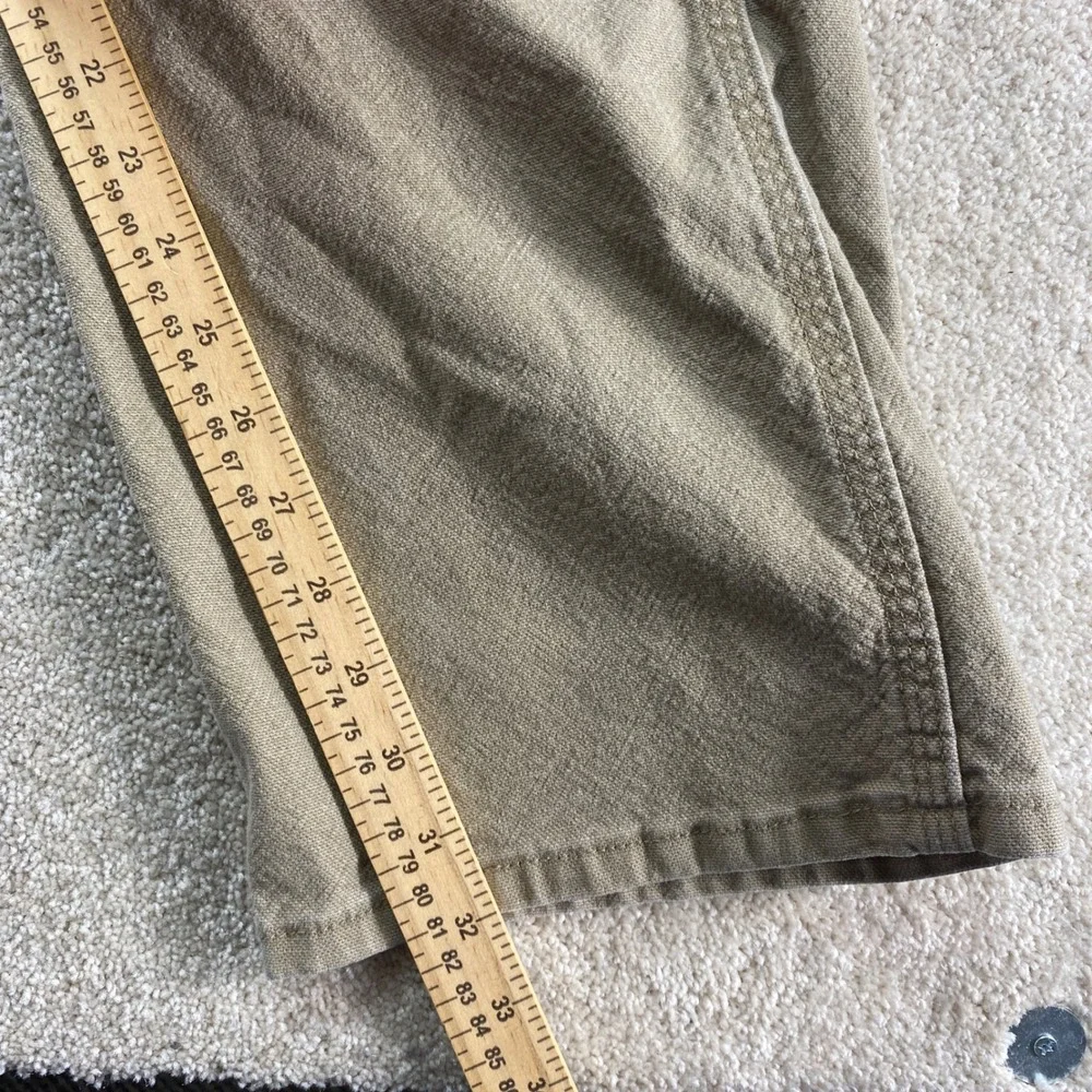 Wrangler Carpenter Pants Mens 38x34 Khaki Tan Stretch Utility Workwear‎ Pockets